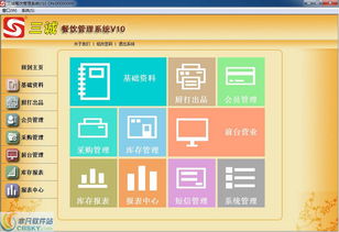 三誠餐飲管理系統界面預覽